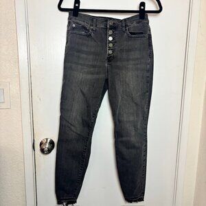 Gap Black Denim Button Fly Leggings - Size 28